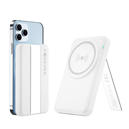 Безжично зарядно устройство Forever MACS-100 5в1, 20W, 3A, 1 x USB-A, Бяло