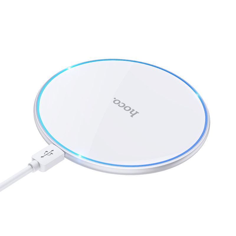 Безжично зарядно устройство за мрежа HOCO CW6 Pro, 15W, 1.67A, Бяло
