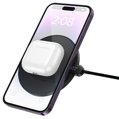 Безжично зарядно устройство за мрежа HOCO CW62, 15W, 1.67A, Черно