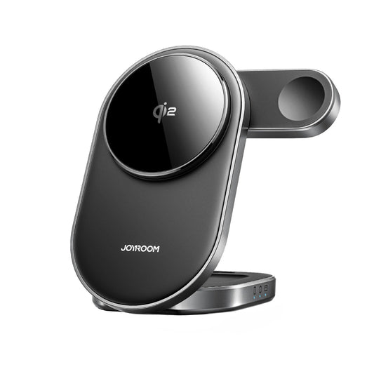 Безжично зарядно устройство Joyroom JR-W17 3в1, 15W, 1.67A, Черно