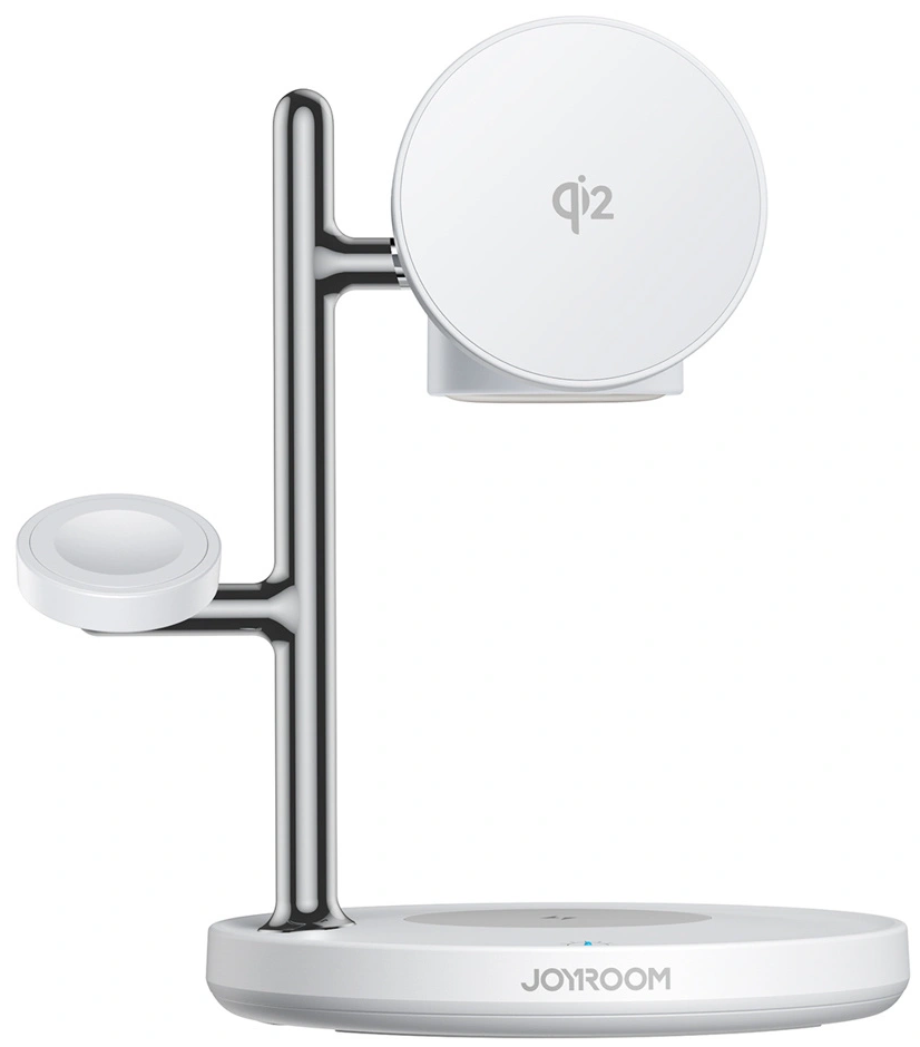 Безжично зарядно устройство Joyroom JR-W23 3в1, 15W, 1.67A, Бяло