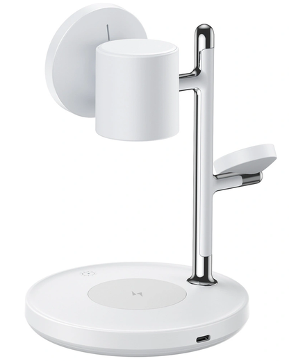 Безжично зарядно устройство Joyroom JR-W23 3в1, 15W, 1.67A, Бяло