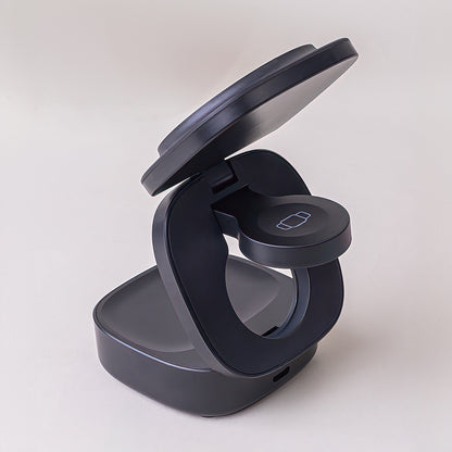 Безжично зарядно устройство за мрежа MaXlife MXWC-06 3в1, 15W, 1.67A, Черно