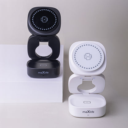 Безжично зарядно устройство за мрежа MaXlife MXWC-06 3в1, 15W, 1.67A, Черно
