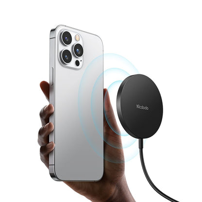 Безжично зарядно устройство за мрежа McDodo CH-4360 Moon, 15W, 1.67A, Черно