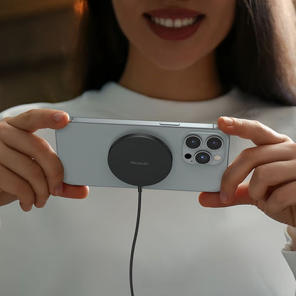 Безжично зарядно устройство за мрежа McDodo CH-4360 Moon, 15W, 1.67A, Черно