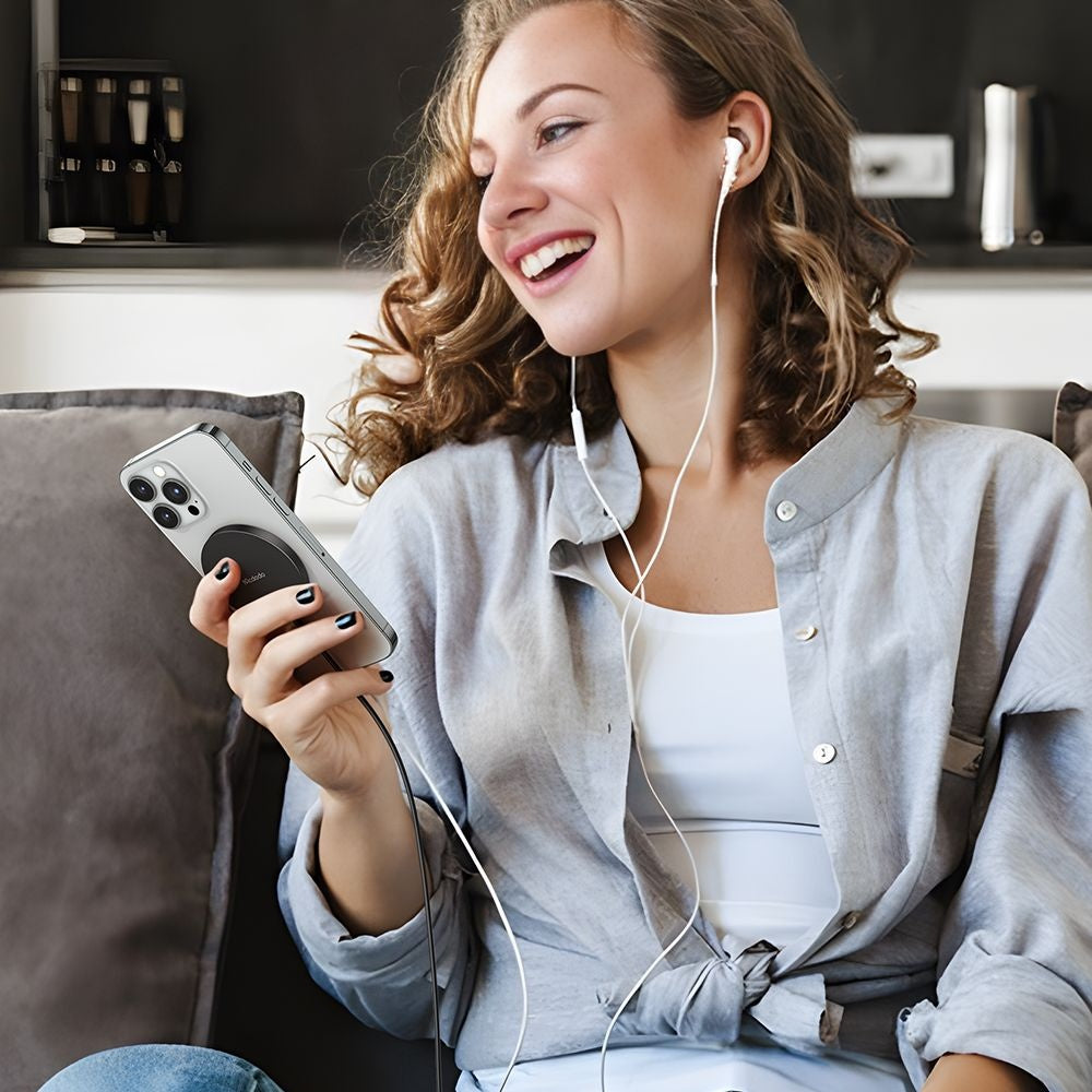 Безжично зарядно устройство за мрежа McDodo CH-4360 Moon, 15W, 1.67A, Черно