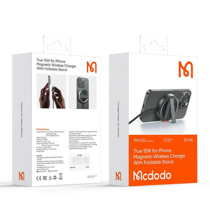 Безжично зарядно устройство за мрежа McDodo CH-5500, 15W, 1.67A, Сиво