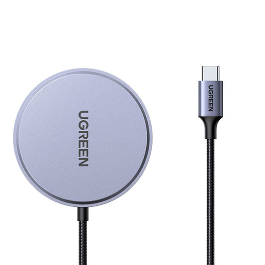 Безжично зарядно устройство за мрежа UGREEN W703, 15W, 1.67A, Черно