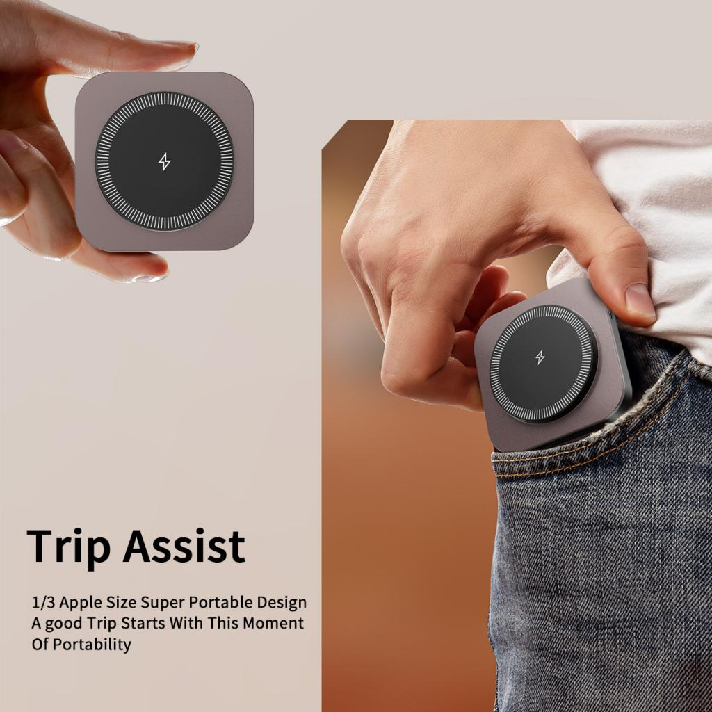 Безжично зарядно устройство за мрежа XO Design CX035 3в1, 15W, 1.67A, Черно