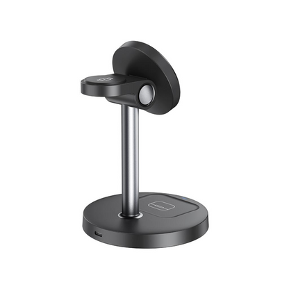 Безжично зарядно устройство за мрежа XO Design CX038 3в1, 15W, 1.67A, Черно