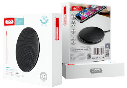 Безжично зарядно устройство за мрежа XO Design WX020, 15W, 1.67A, Черно