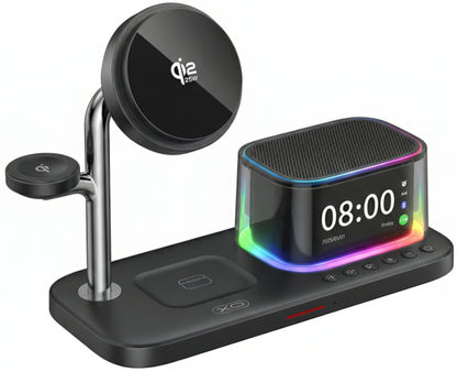 Безжично зарядно устройство XO Design CX045 3в1, 25W, Черно