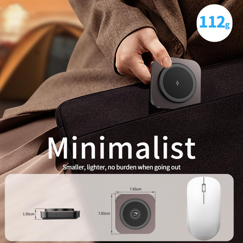 Безжично зарядно устройство за мрежа XO Design CX035 3в1, 15W, 1.67A, Черно