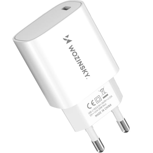 Зарядно устройство за мрежа WZK WGWCCW, 20W, 3A, 1 x USB-C, бяло