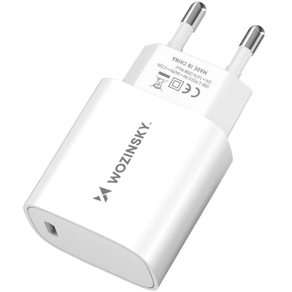 Зарядно устройство за мрежа WZK WGWCCW, 20W, 3A, 1 x USB-C, бяло