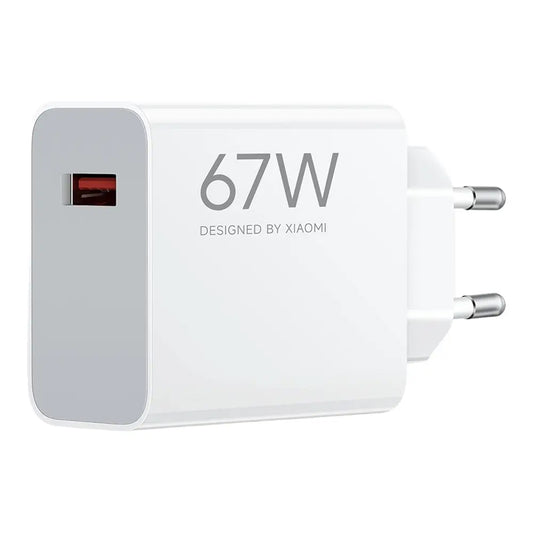 Зарядно за мрежа Xiaomi, 67W, 6.2A, 1 x USB-A, Бяло BHR07SKEU