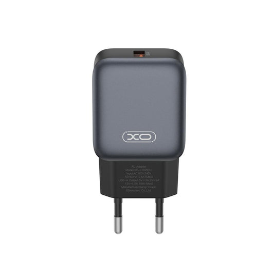 Зарядно за мрежа XO Design L152, 18W, 3A, 1 x USB-A, Черно