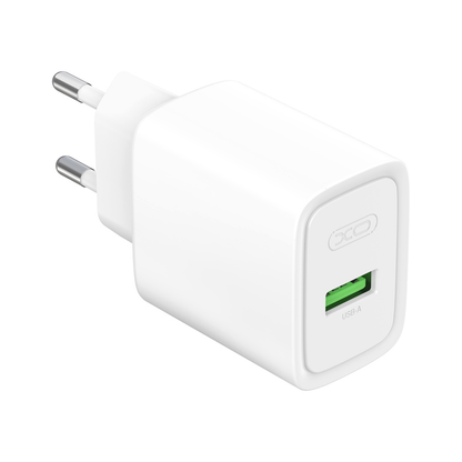 Мрежово зарядно XO Design CE50, 18 W, 3 A, 1 x USB-A, бяло