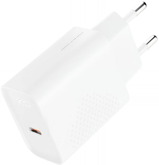 Зарядно за мрежа XO Design L162, 30W, 3A, 1 x USB-C, Бяло