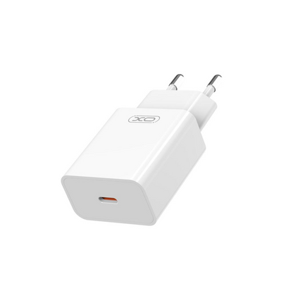Зарядно устройство за мрежа XO Design L126, 20W, 3A, 1 x USB-C, Бяло