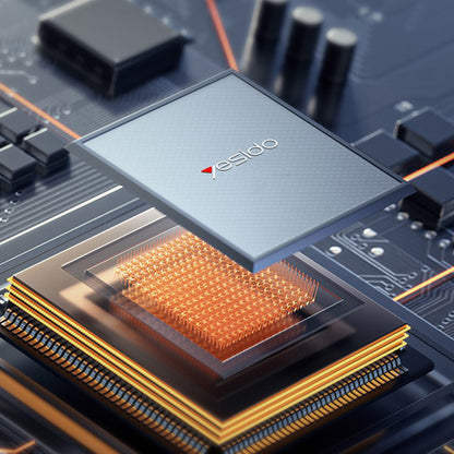 Yesido YC142 Network Charger, 100W, 5A, 1 x USB-A - 2 x USB-C, Black