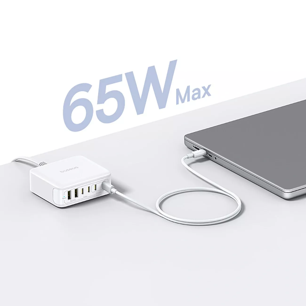 Зарядно устройство Baseus EnerFill FH21, 120W, 2 x USB-A - 4 x USB-C, бяло E0120T01