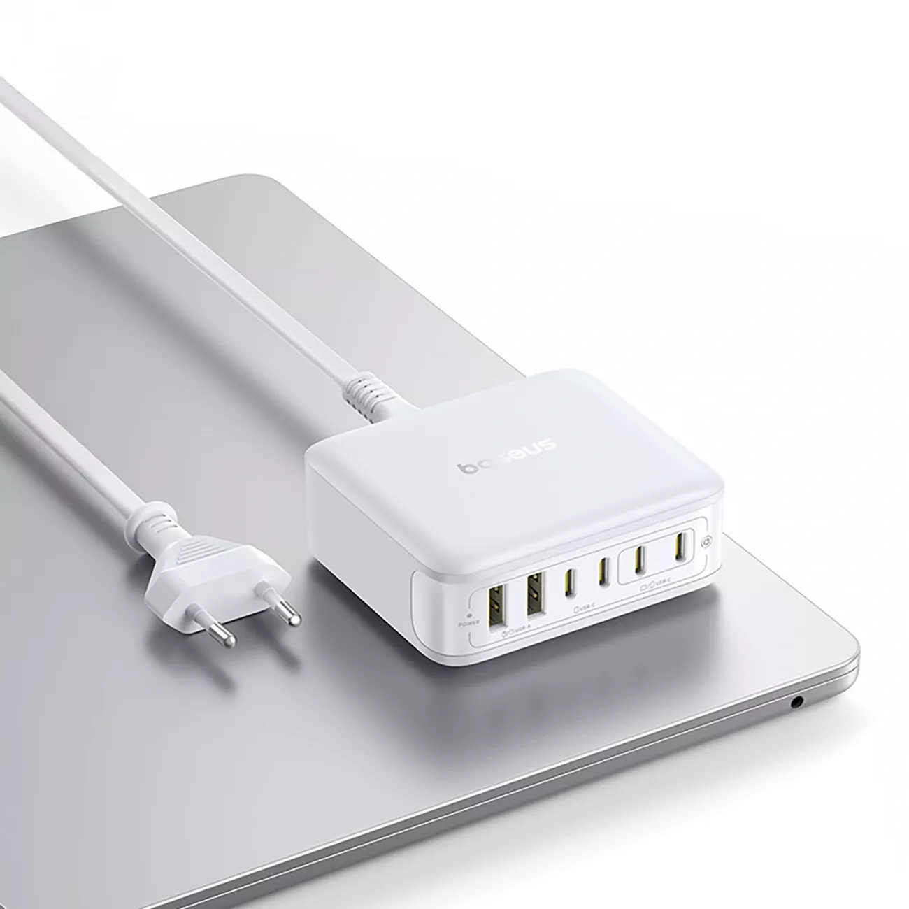 Зарядно устройство Baseus EnerFill FH21, 120W, 2 x USB-A - 4 x USB-C, бяло E0120T01