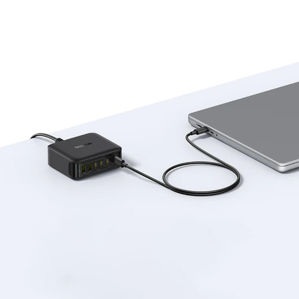 Зарядно устройство Baseus EnerFill FH21, 120W, 3.25A, 2 x USB-A - 4 x USB-C, Черно E0120T00