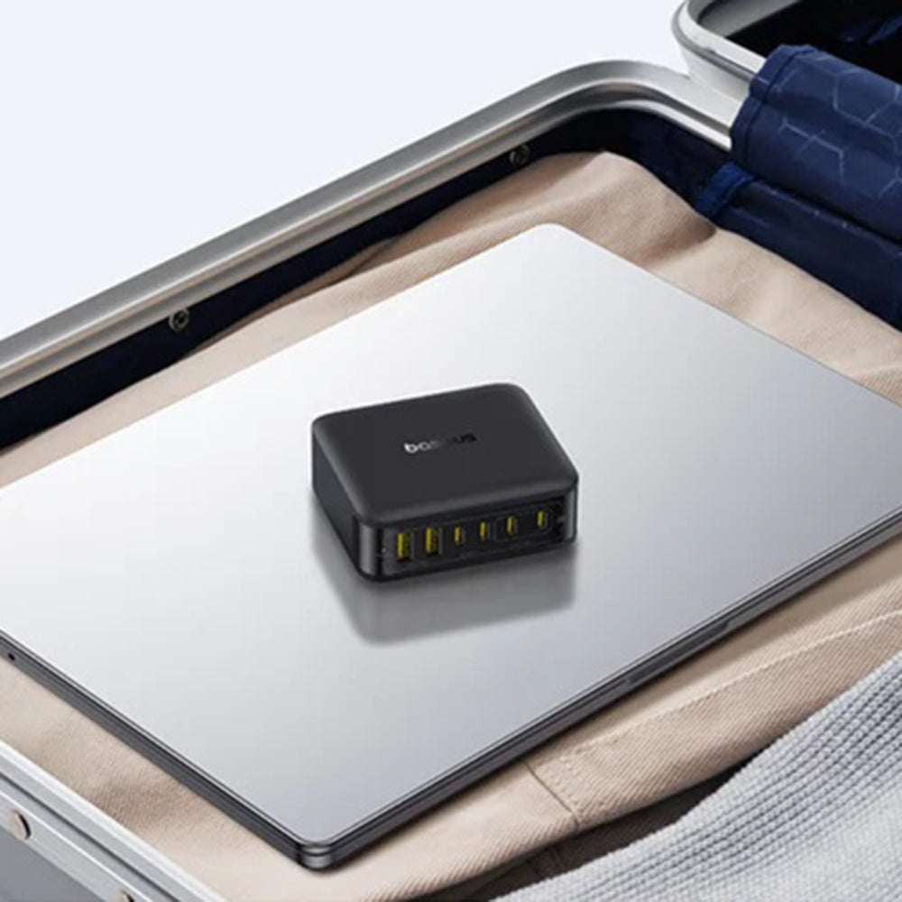 Зарядно устройство Baseus EnerFill FH21, 120W, 3.25A, 2 x USB-A - 4 x USB-C, Черно E0120T00