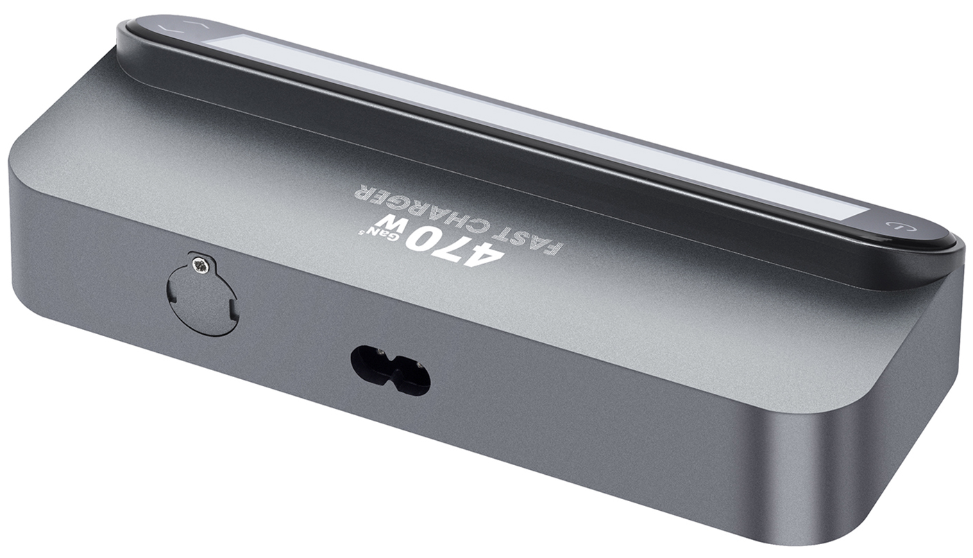 Зарядна станция с USB-C кабел OEM LCD470W, 470W, 5A, 2 x USB-A - 3 x USB-C, Сив