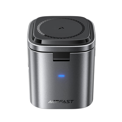 Зарядно устройство със станция с USB-C кабел Acefast Z9 QI 6в1, 80W, 1 x USB-C - 1 x USB-A, Черно