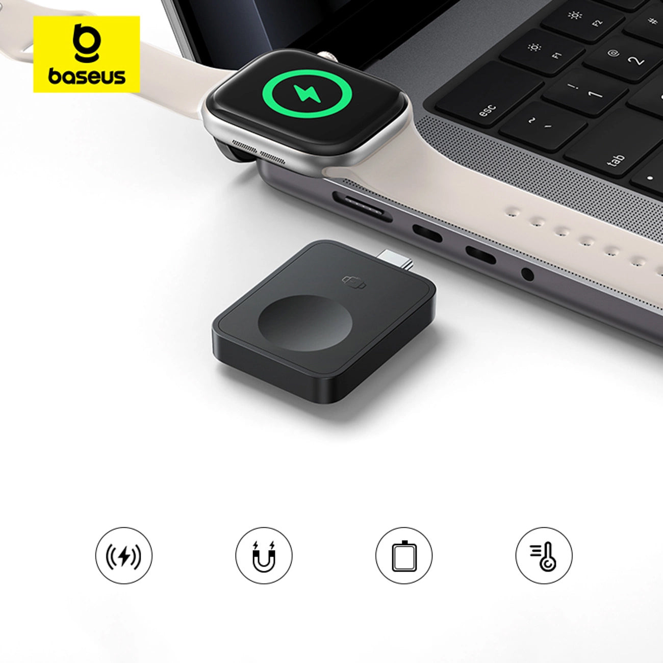 Безжично зарядно устройство Baseus MagPro за Apple Watch Series