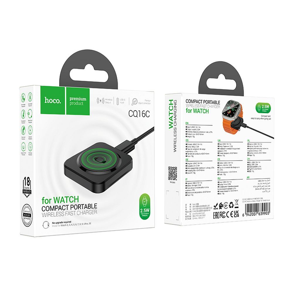 HOCO CQ16C Wireless Charger for Apple Watch Series