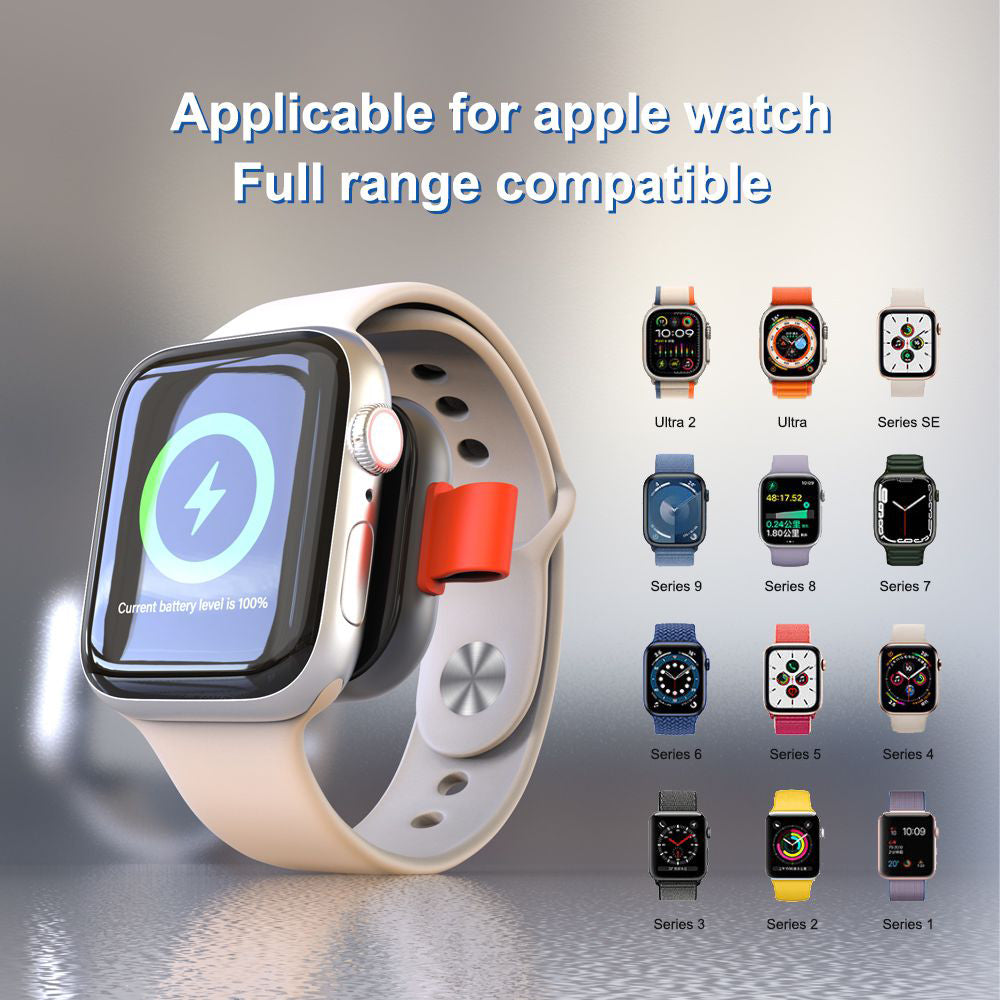 Безжично зарядно устройство Lito LC03 за Apple Watch Series, Бяло