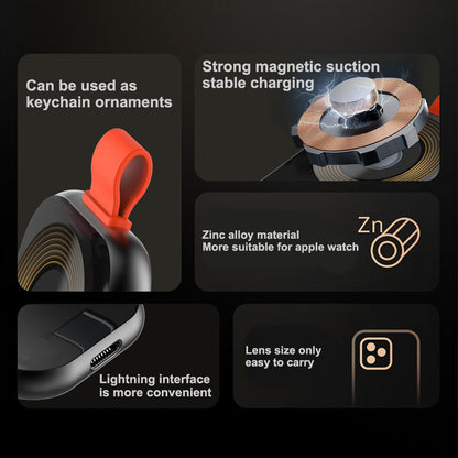 Безжично зарядно устройство Lito LC03 за Apple Watch Series, Черно