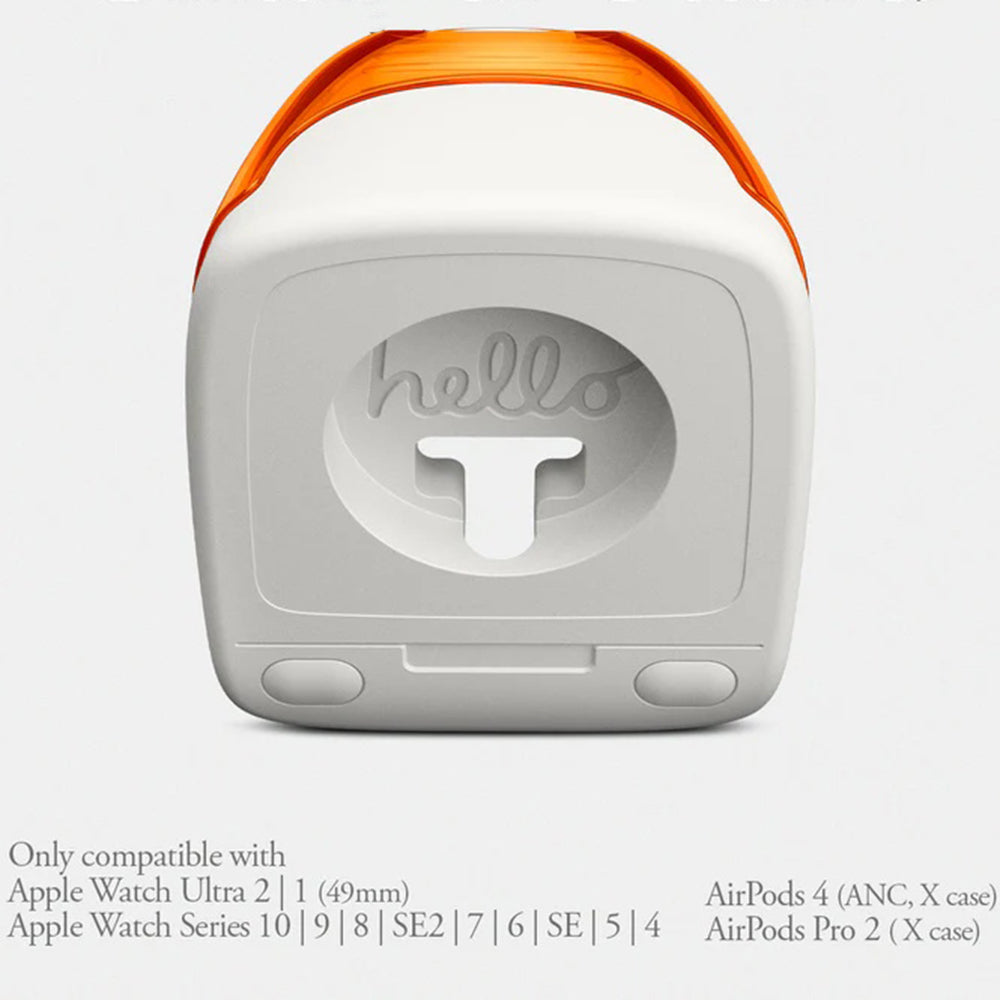 Spigen C1 Classic Stand for Apple Watch Wireless Charger Series, Orange