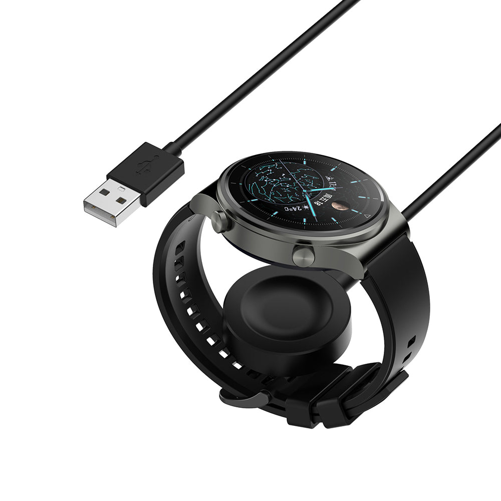 Безжично зарядно устройство Techsuit THC1 за Honor Watch / Huawei Watch Series, USB-A, Черно