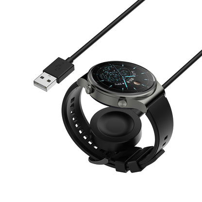Безжично зарядно устройство Techsuit THC1 за Honor Watch / Huawei Watch Series, USB-A, Черно