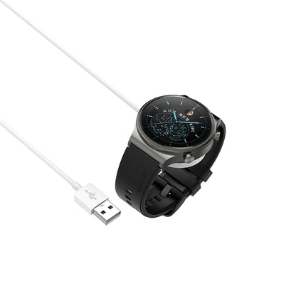 Безжично зарядно устройство Techsuit THC1 за серията Huawei Watch, USB-A, Бяло