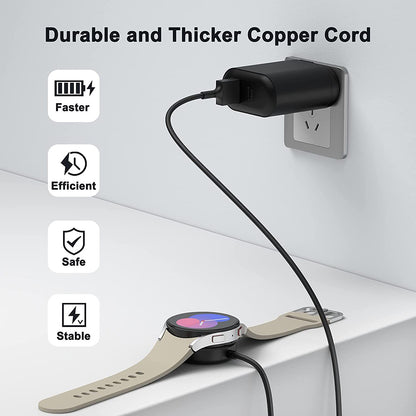 Techsuit TSC11 Wireless Charger for Samsung Galaxy Watch Series, USB-A, Black