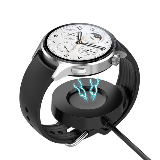 Безжично зарядно устройство Techsuit TXC6 за Xiaomi Watch S1 Pro, USB-A, Черно