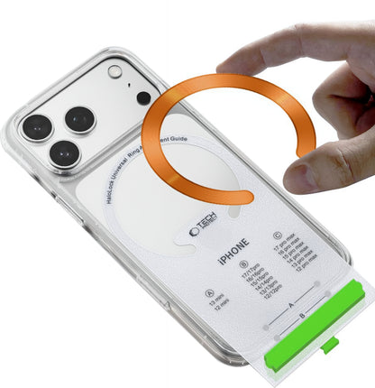 Метален стикер Tech-Protect MMP-210, Комплект 2 броя, Черно-Оранжев