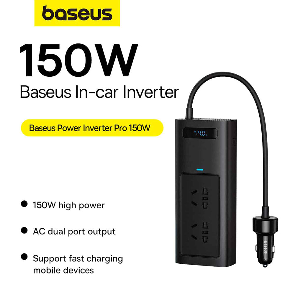 Автомобилен електрически инвертор Baseus Power Pro, 150W CGNB020101