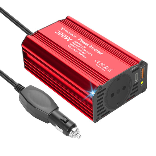 Електрически инвертор за автомобил Techsuit FlexiCarVolt, 300W