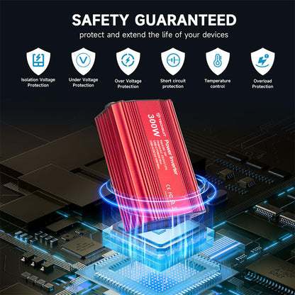 Електрически инвертор за автомобил Techsuit FlexiCarVolt, 300W
