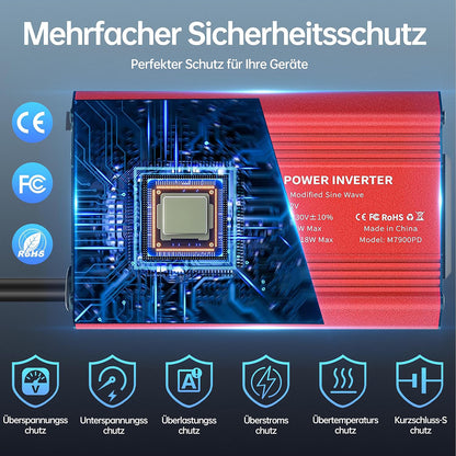 Електрически инвертор за автомобил Techsuit FlexiCarVolt, 300W