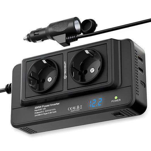Инвертор за автомобил Techsuit PowerDriveX, 200W
