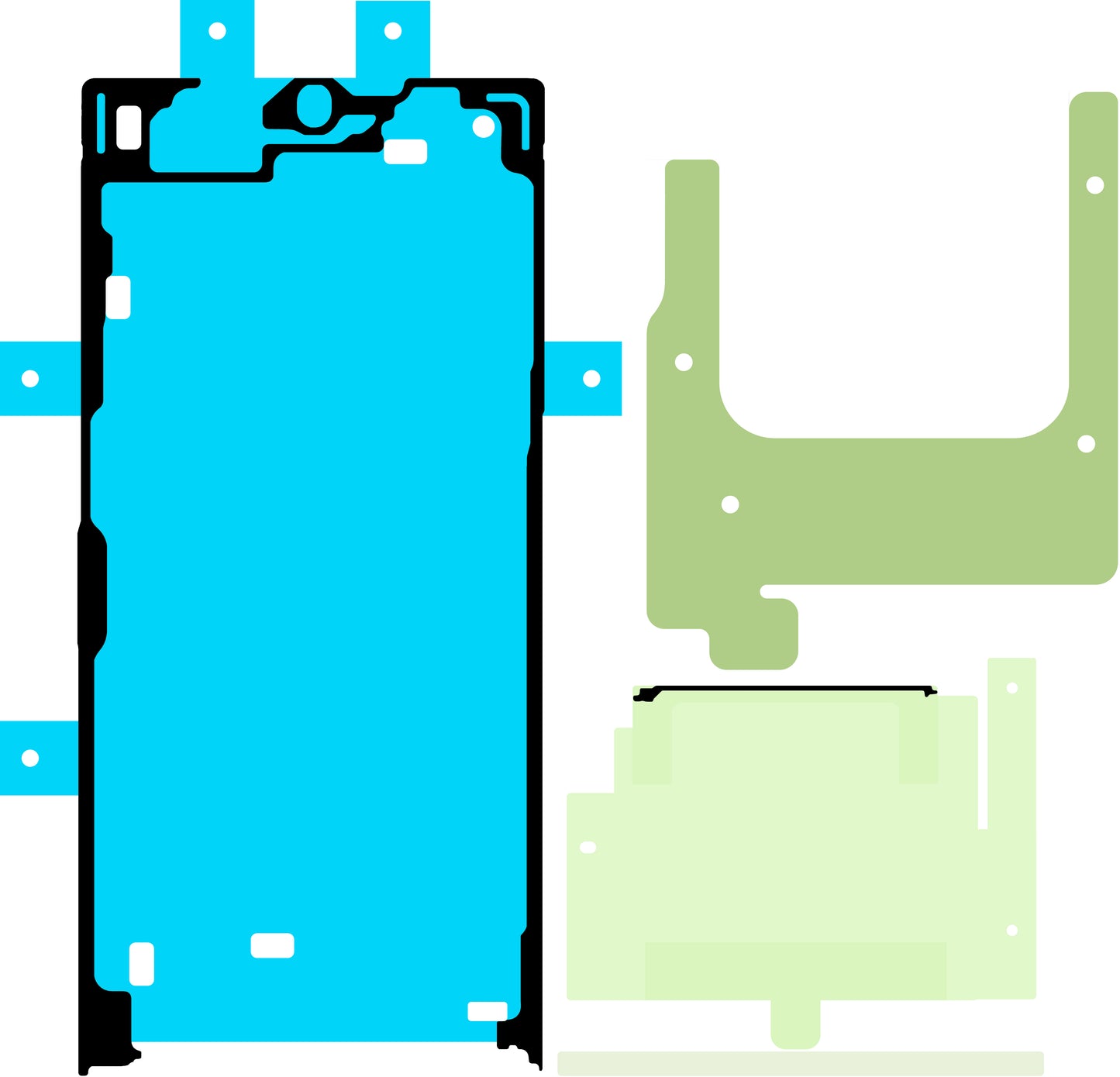 Комплект лепило за дисплей Samsung Galaxy S24 Ultra S928, Service Pack GH82-33544A
