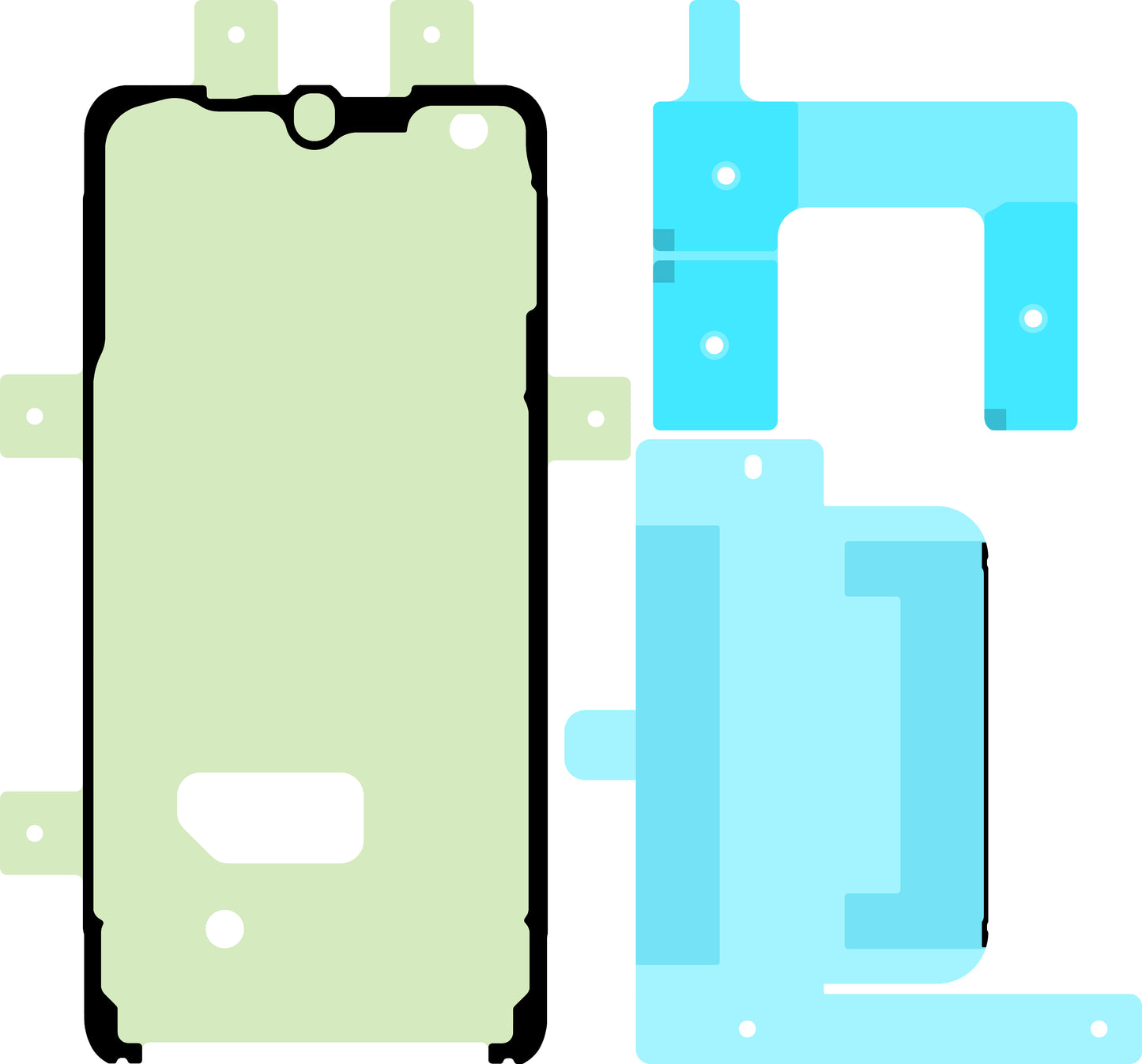 Комплект лепило за дисплей Samsung Galaxy S22 5G S901, Service Pack GH82-30244A